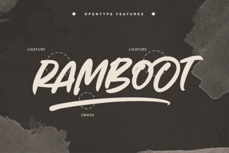 brush font