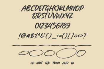 brush font