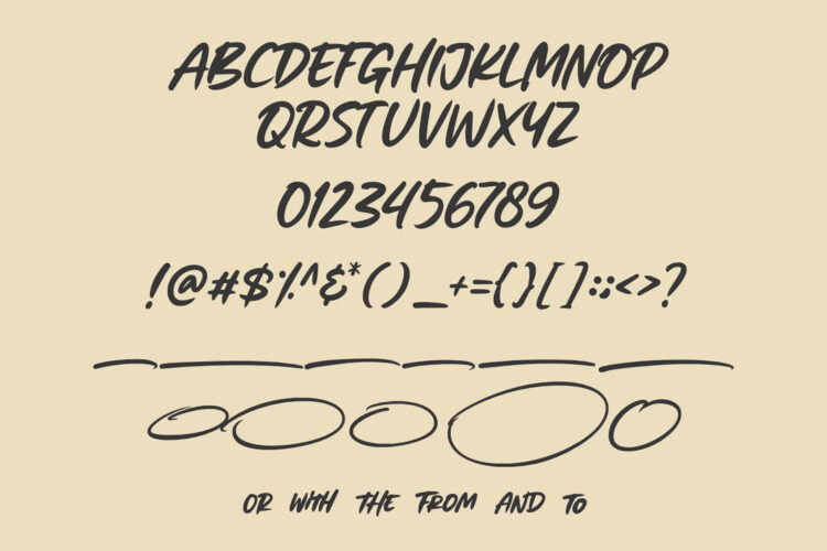 brush font