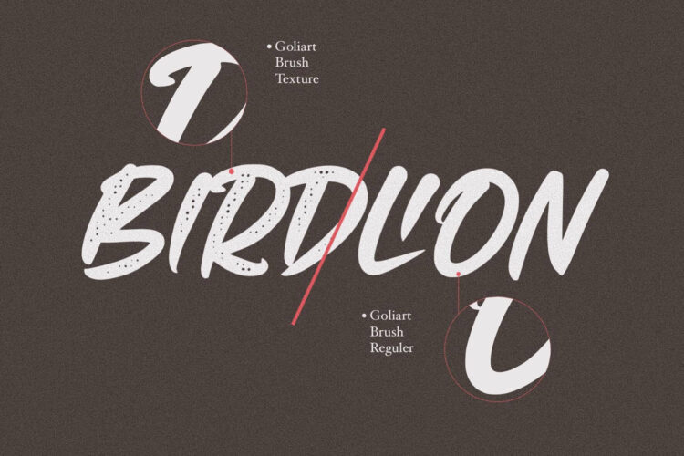 brush font