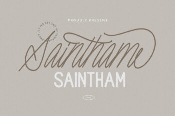 duo font monoline script sans serif