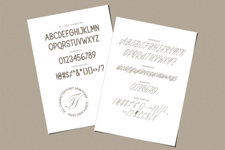 duo font monoline script sans serif
