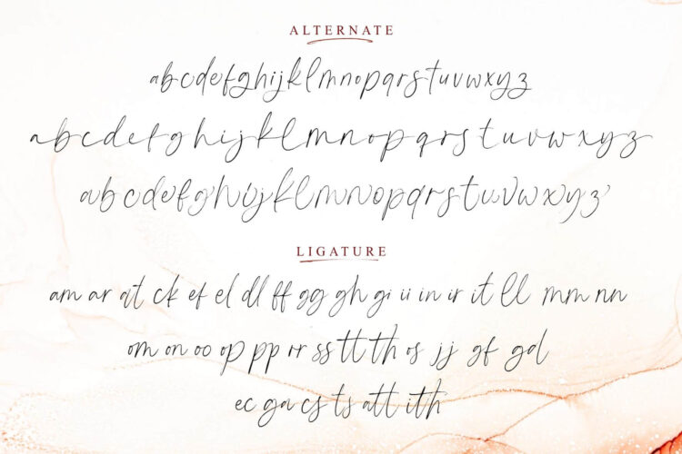 Modern Handwritten Font