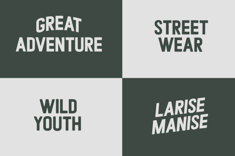 monoline retro script font