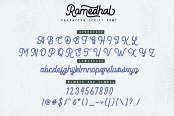 monoline retro script font
