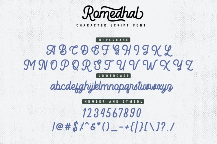 monoline retro script font