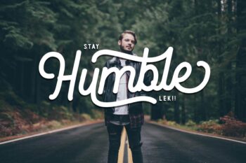 monoline retro script font