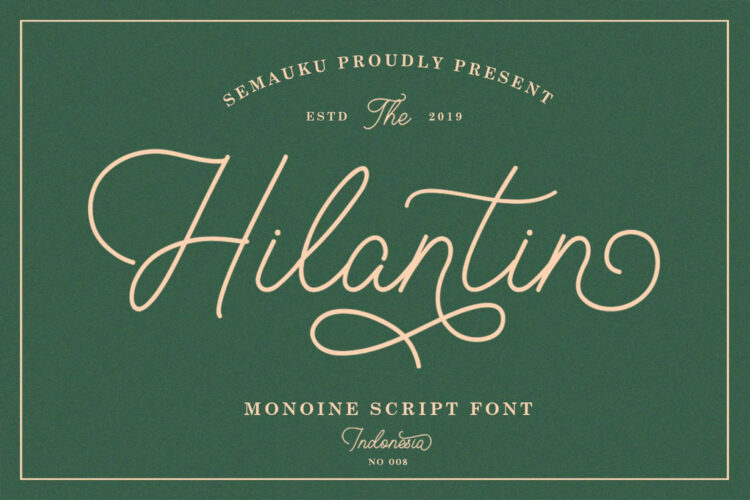 monoline script font