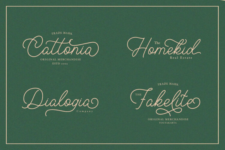 monoline script font